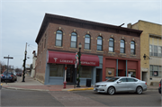 101-103 E Blackhawk Ave (A), a Italianate large retail building, built in Prairie du Chien, Wisconsin in 1866.