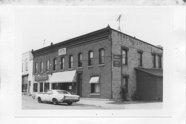 Wisconsin Mazomanie Business District 1906