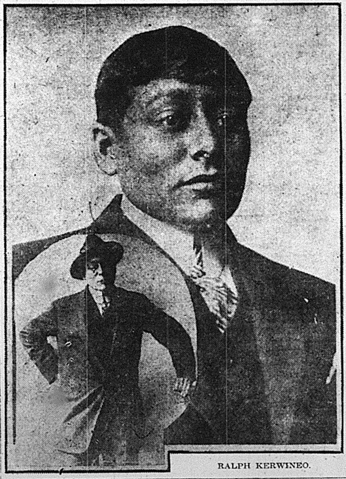 Ralph Kerwineo in a formal portrait, looking slightly away from camera, no hat, and a sharp collar.