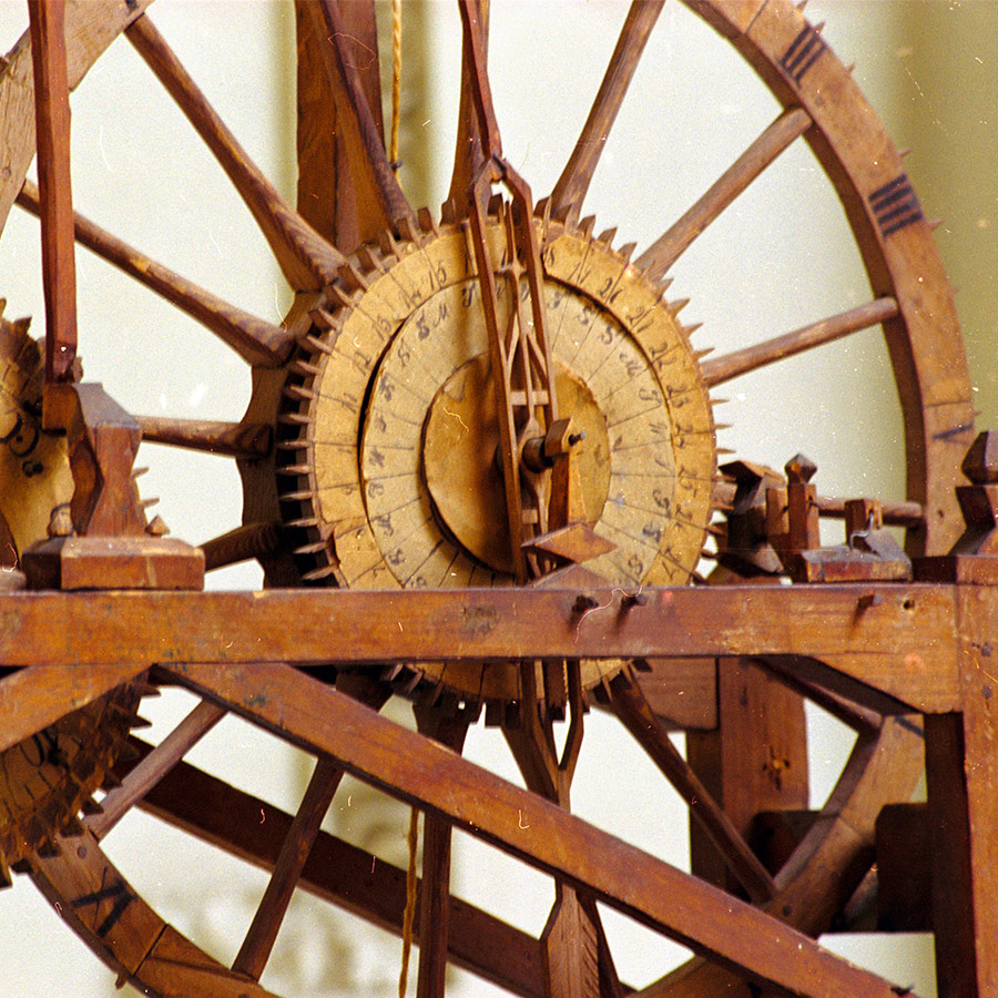 John Muir's clock inner-workings