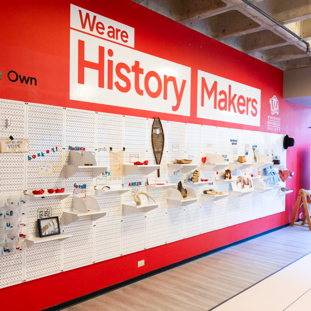 The make your own exhibit board in the History Maker Space Education Room