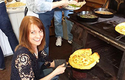 Woman Making Spoon Bread