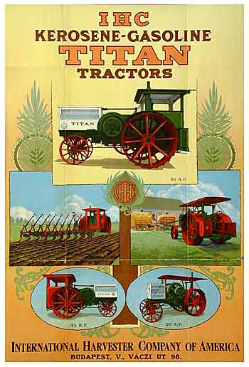 IHC Kerosene-Gasoline Titan Tractors poster.