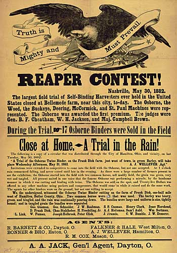 Reaper Contest poster.