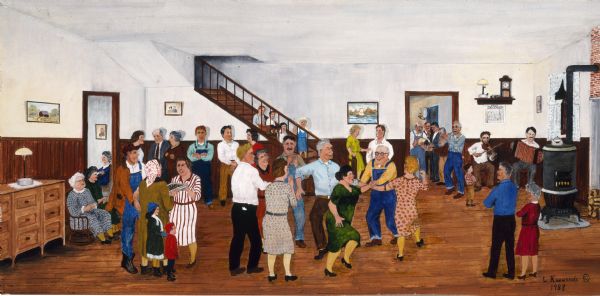 House Party | Framed! Investigation the Painted Past | Online Exhibit |  Wisconsin Historical Society