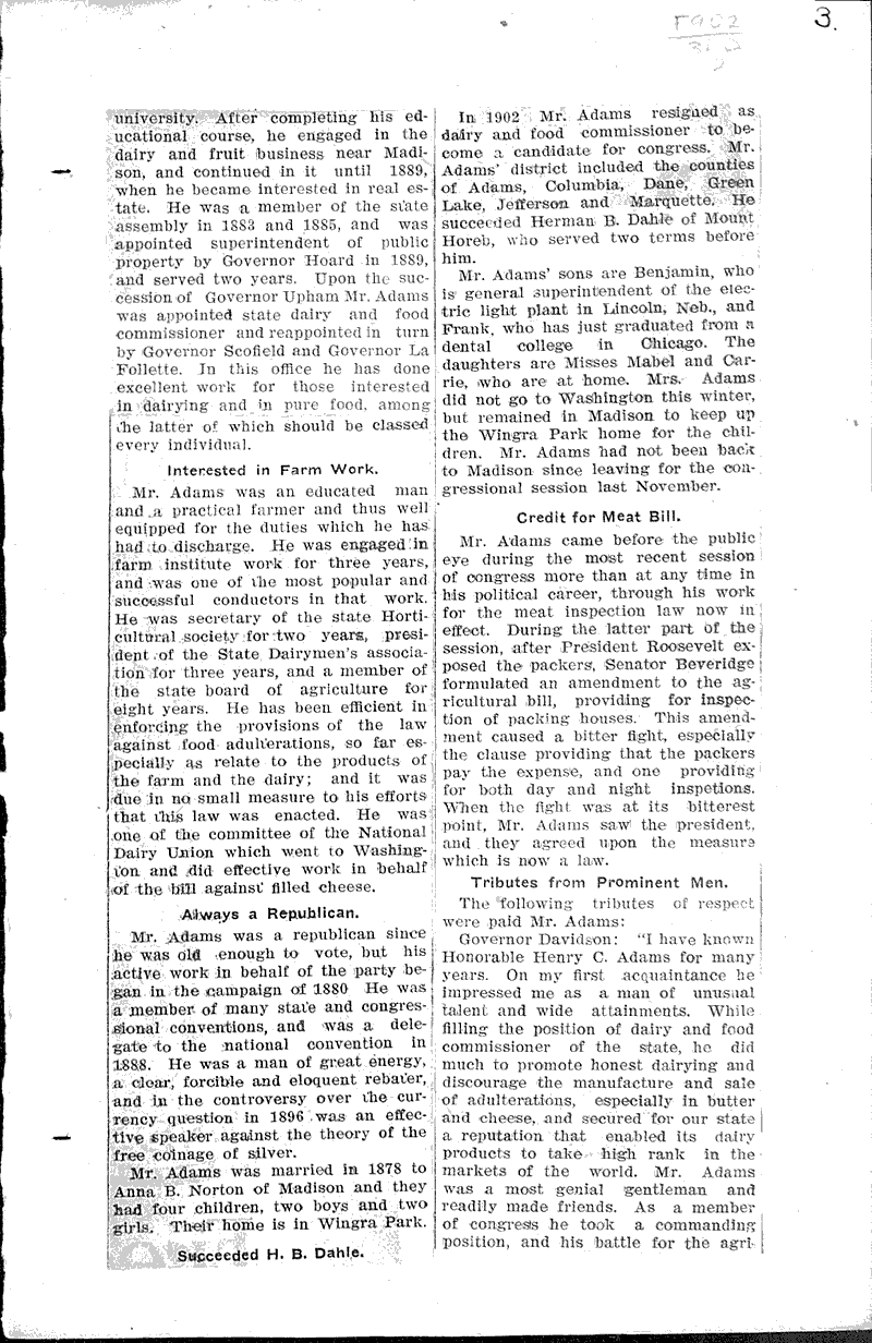  Source: Madison Democrat Topics: Government and Politics Date: 1906-07-10