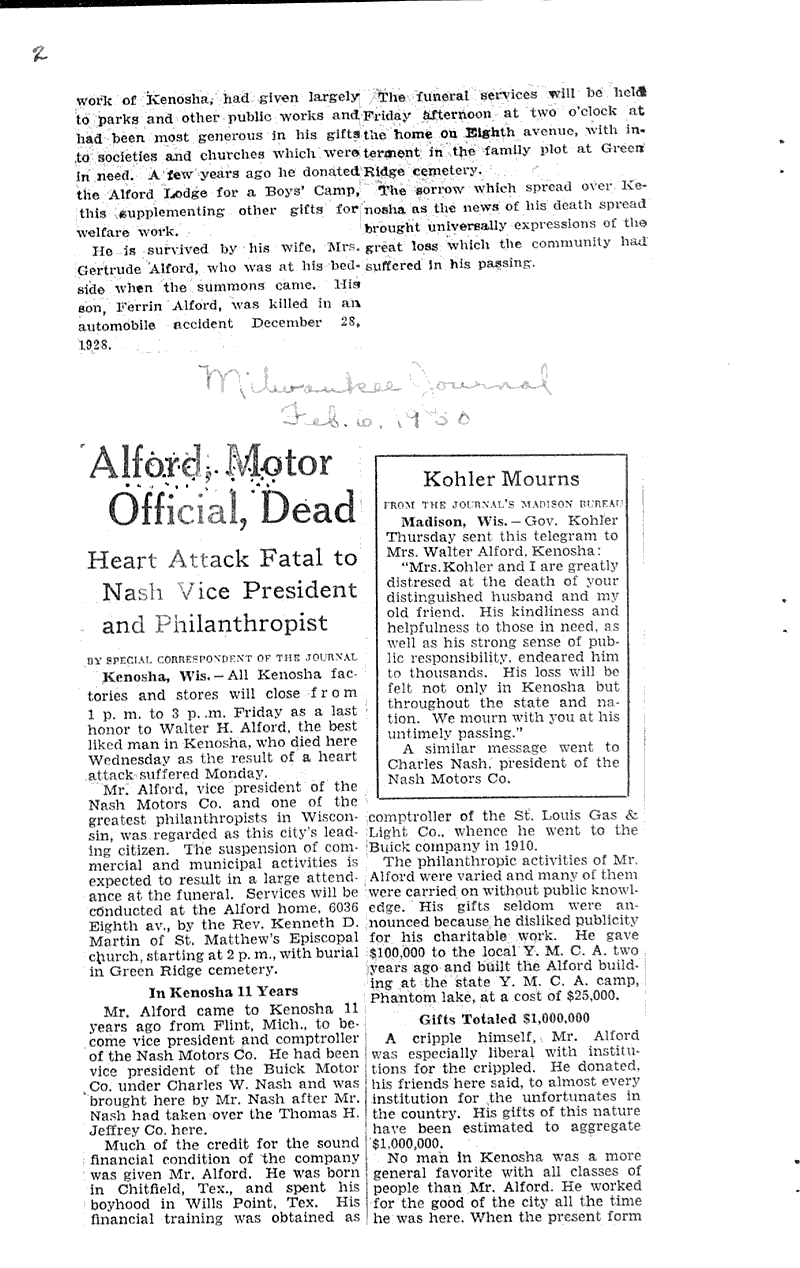  Source: Milwaukee Journal Topics: Industry Date: 1930-02-06