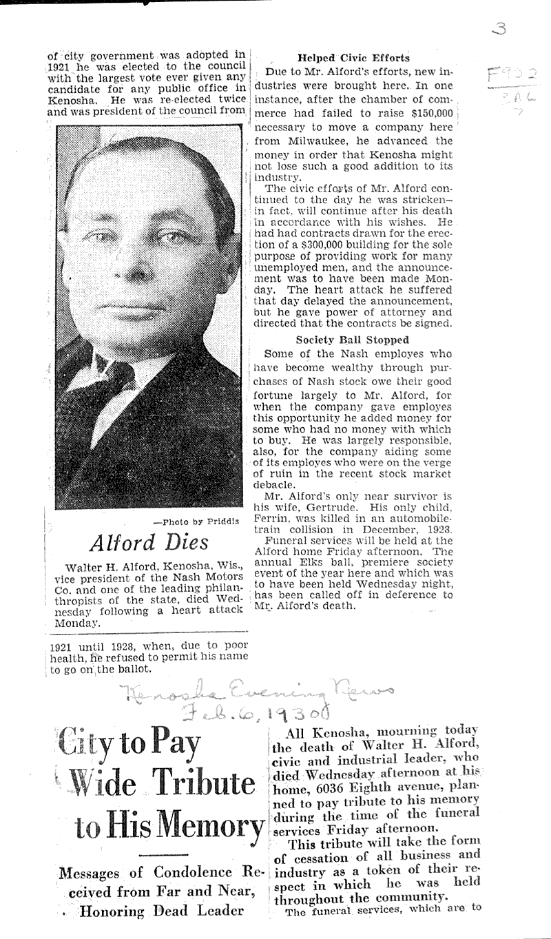  Source: Milwaukee Journal Topics: Industry Date: 1930-02-06