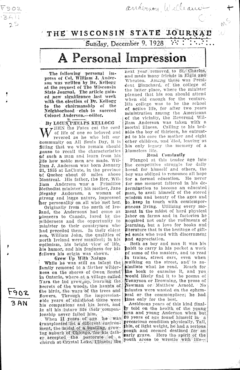  Source: Wisconsin State Journal Topics: Government and Politics Date: 1928-12-09