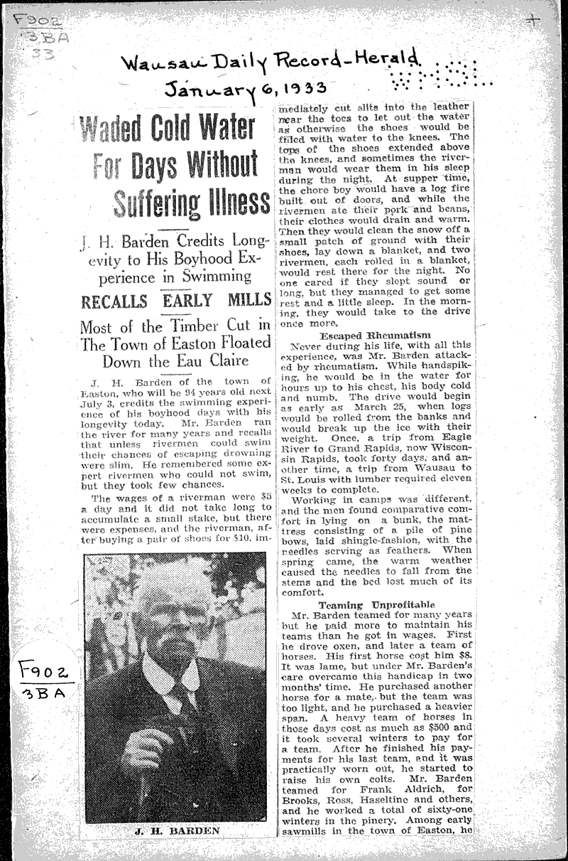  Source: Wausau Daily Record-Herald Date: 1933-01-06