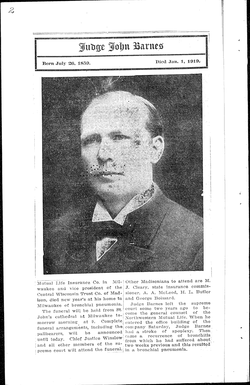  Source: Wisconsin State Journal Date: 1919-01-02