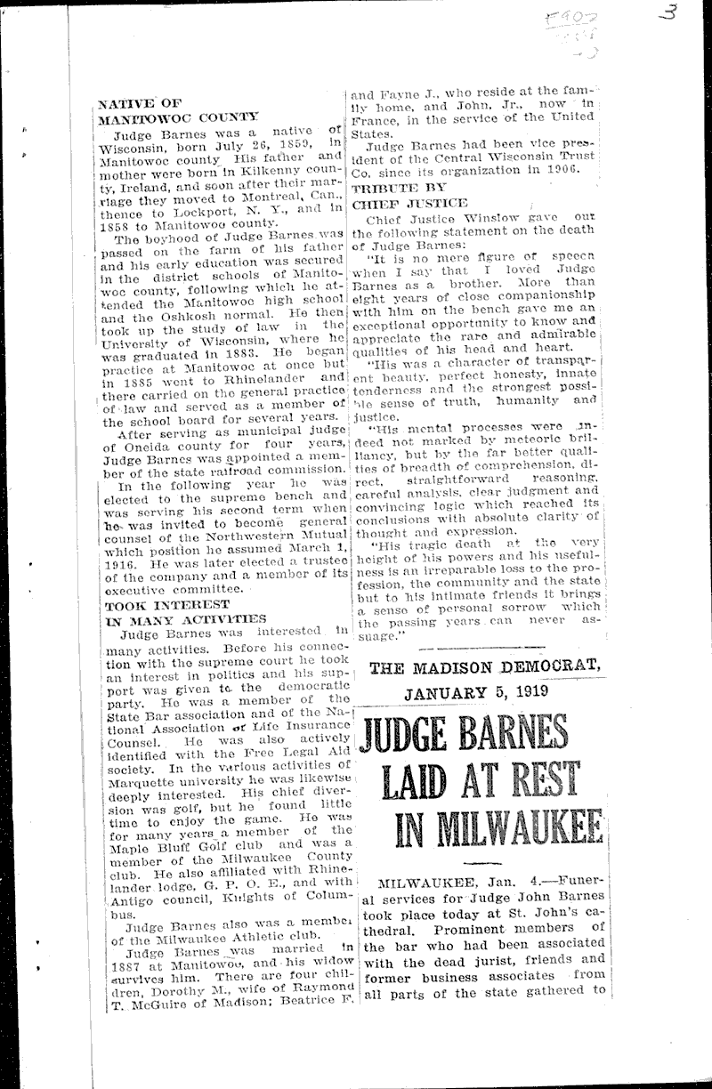  Source: Wisconsin State Journal Date: 1919-01-02