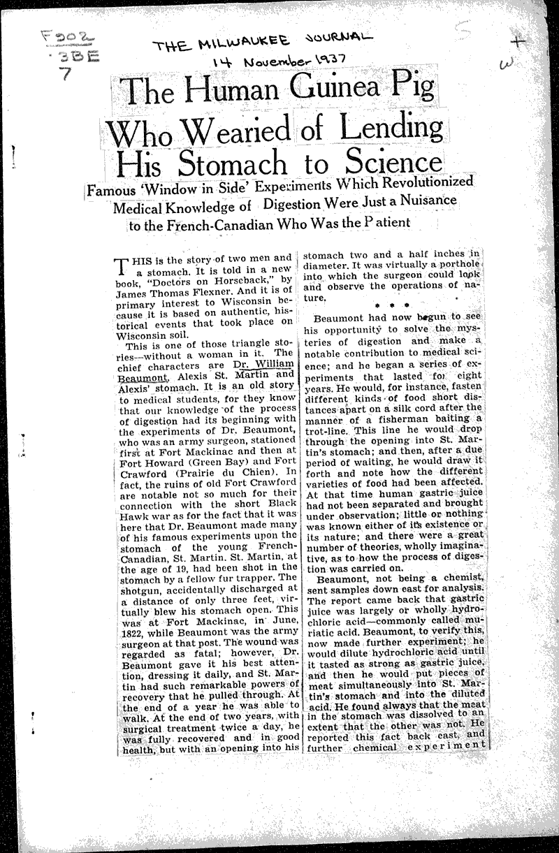  Source: Milwaukee Journal Topics: Education Date: 1937-11-14