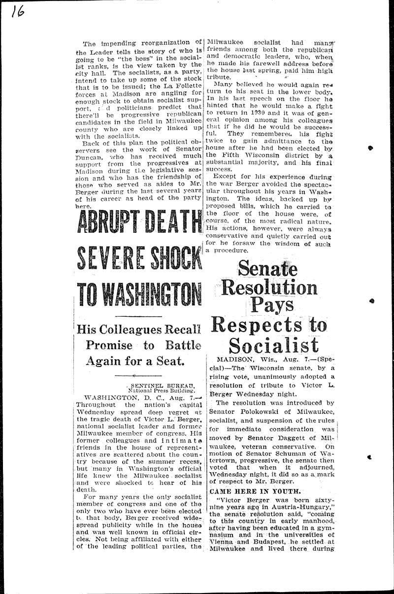  Source: Milwaukee Sentinel Topics: Social and Political Movements Date: 1929-08-07