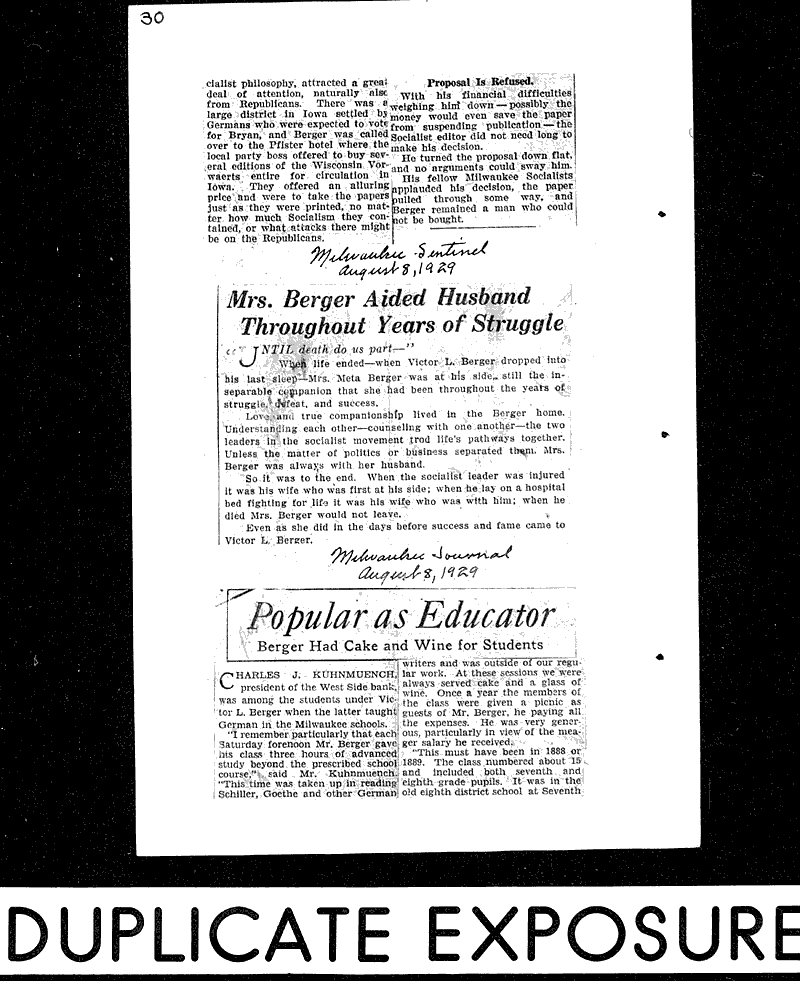  Source: Milwaukee Sentinel Topics: Social and Political Movements Date: 1929-08-08