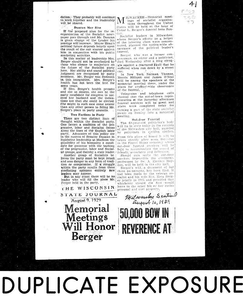  Source: Wisconsin State Journal Topics: Social and Political Movements Date: 1929-08-09