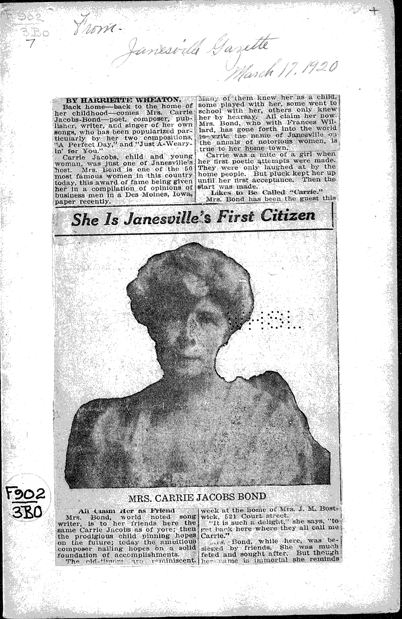  Source: Janesville Daily Gazette Date: 1920-03-17