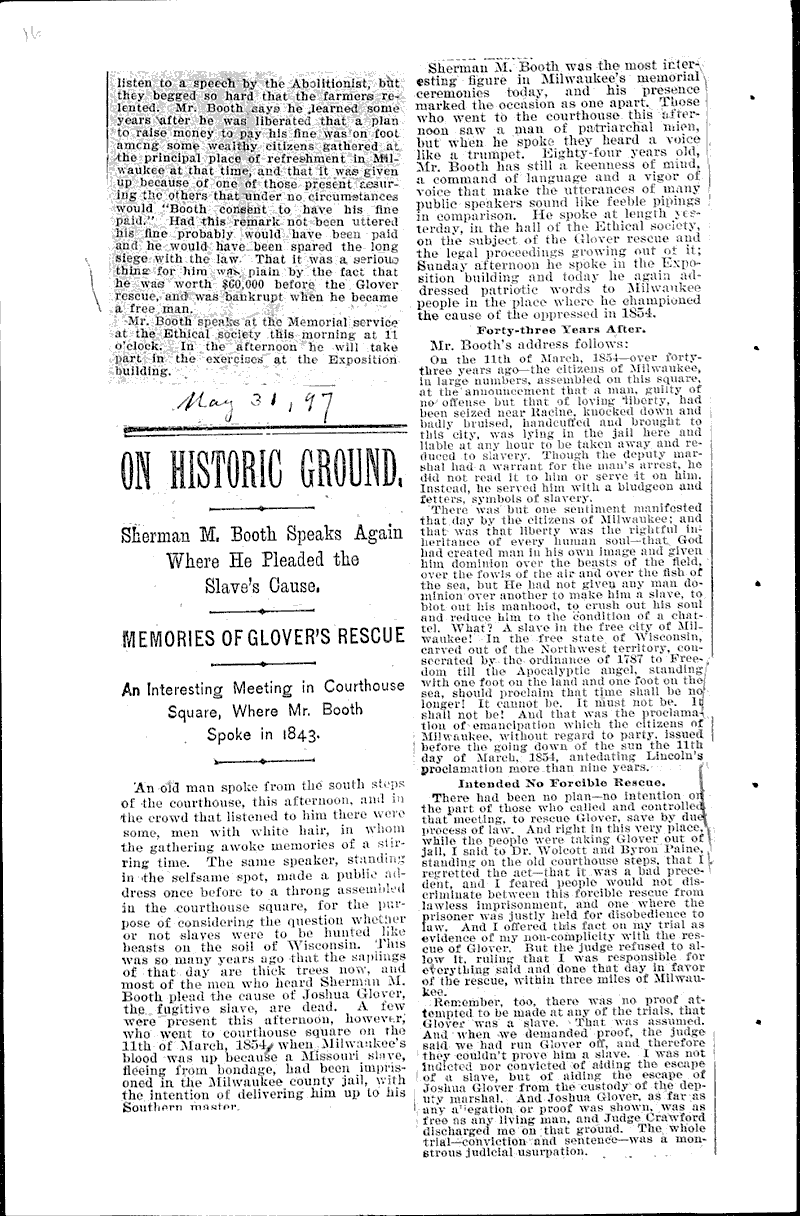  Source: Milwaukee Sentinel Topics: Social and Political Movements Date: 1897-05-30