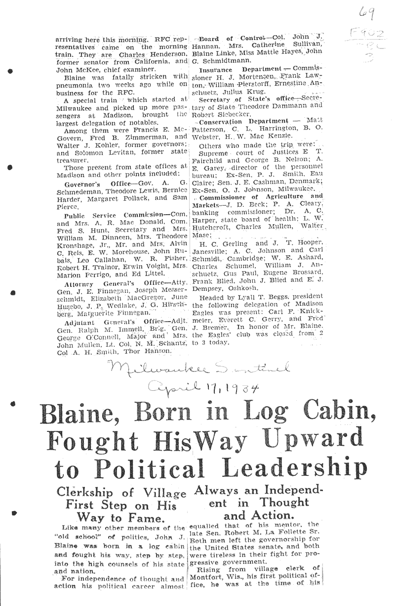  Source: Capital Times Topics: Government and Politics Date: 1934-04-20