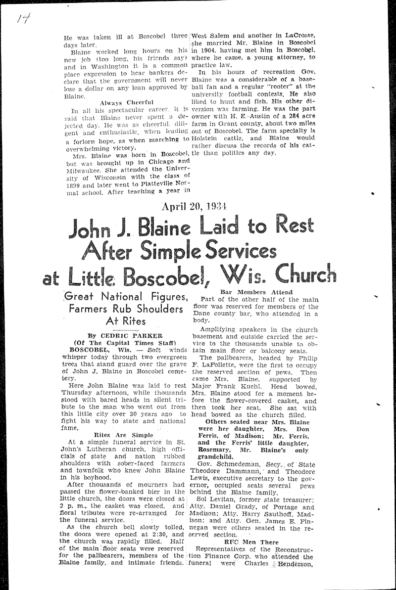  Source: Capital Times Topics: Government and Politics Date: 1934-04-20