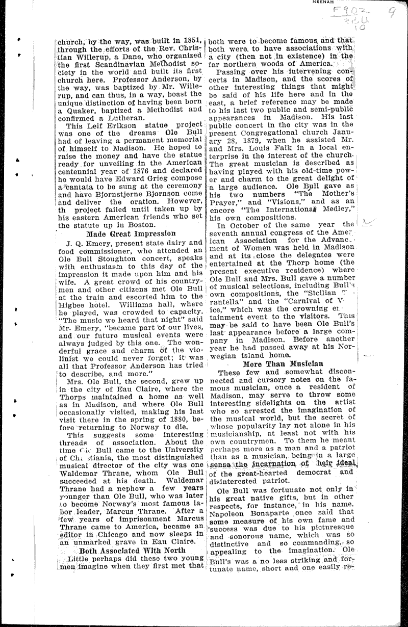  Source: Wisconsin State Journal Topics: Art and Music Date: 1924-02-03