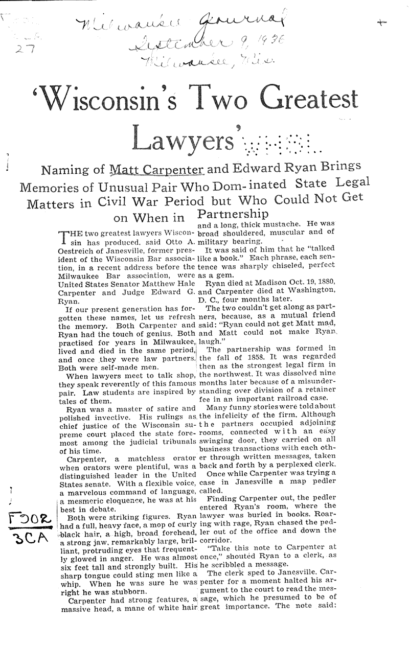  Source: Milwaukee Journal Date: 1936-09-09
