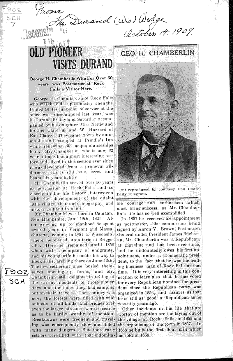  Source: Durand Entering Wedge Date: 1909-10-14