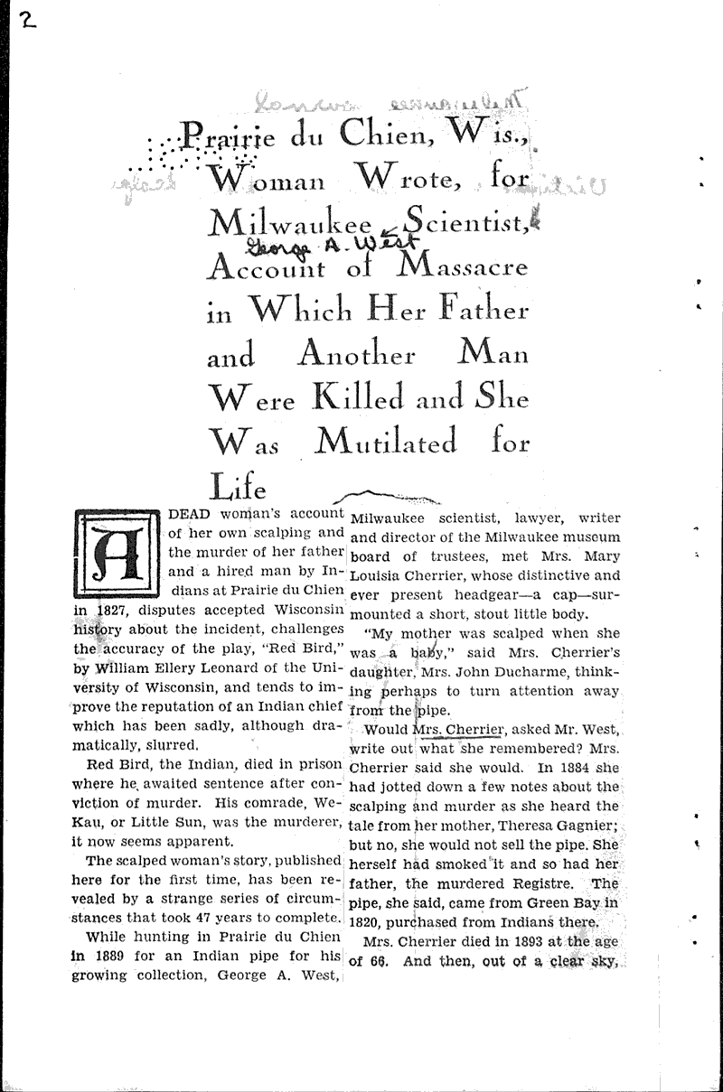  Source: Milwaukee Journal Topics: Indians and Native Peoples Date: 1931-03-29