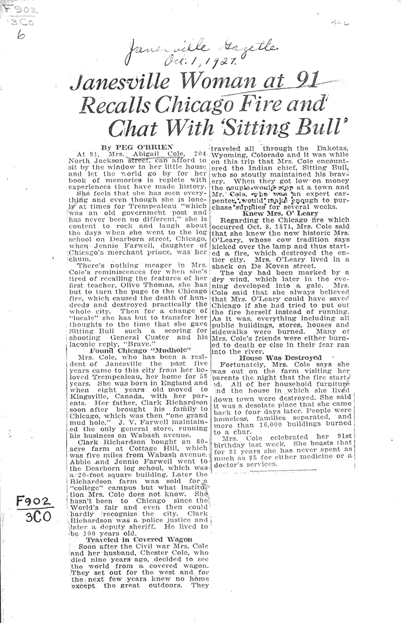  Source: Janesville Gazette Date: 1927-10-01