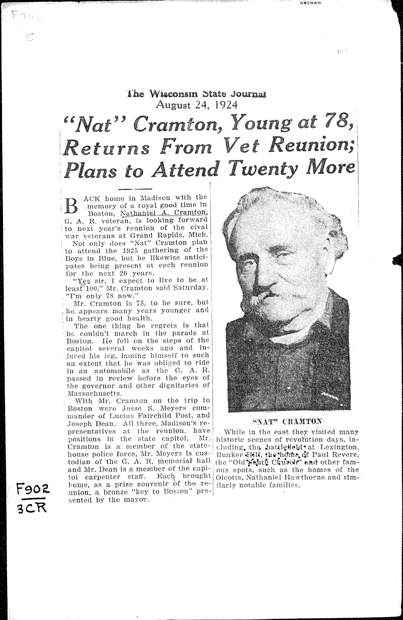  Source: Wisconsin State Journal Date: 1924-08-24
