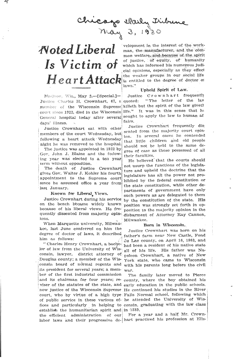  Source: Chicago Tribune Topics: Government and Politics Date: 1930-05-03