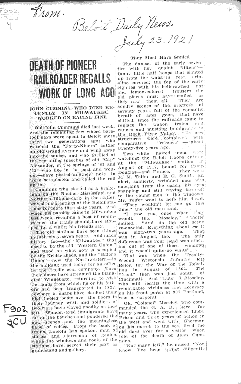  Source: Beloit Daily News Topics: Industry Date: 1921-07-23
