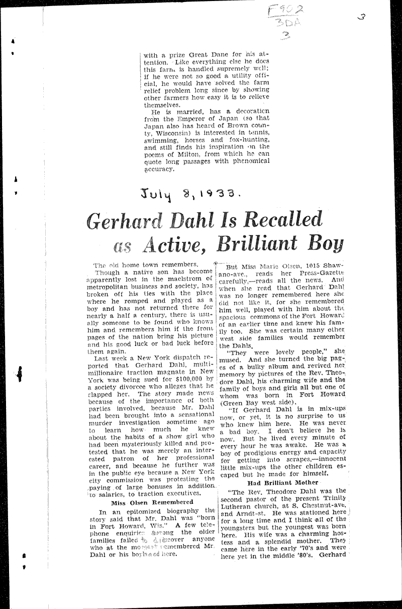  Source: Green Bay Press Gazette Date: 1933-06-24