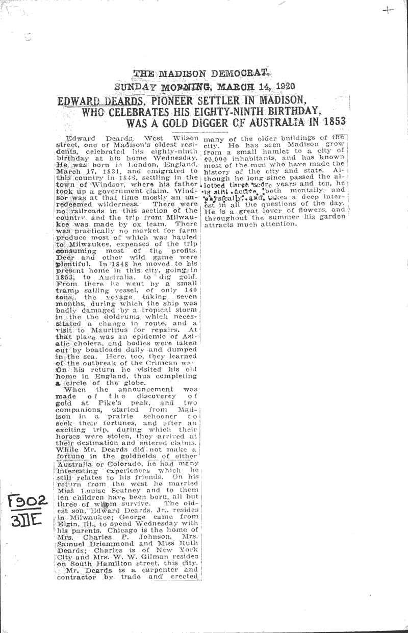  Source: Madison Democrat Date: 1920-03-14