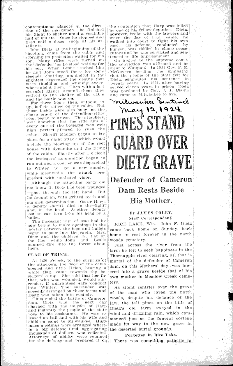  Source: Wisconsin State Journal Date: 1924-05-09