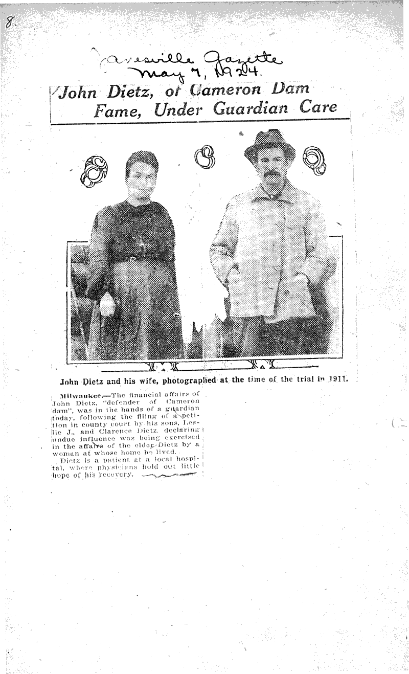  Source: Wisconsin State Journal Date: 1924-05-09