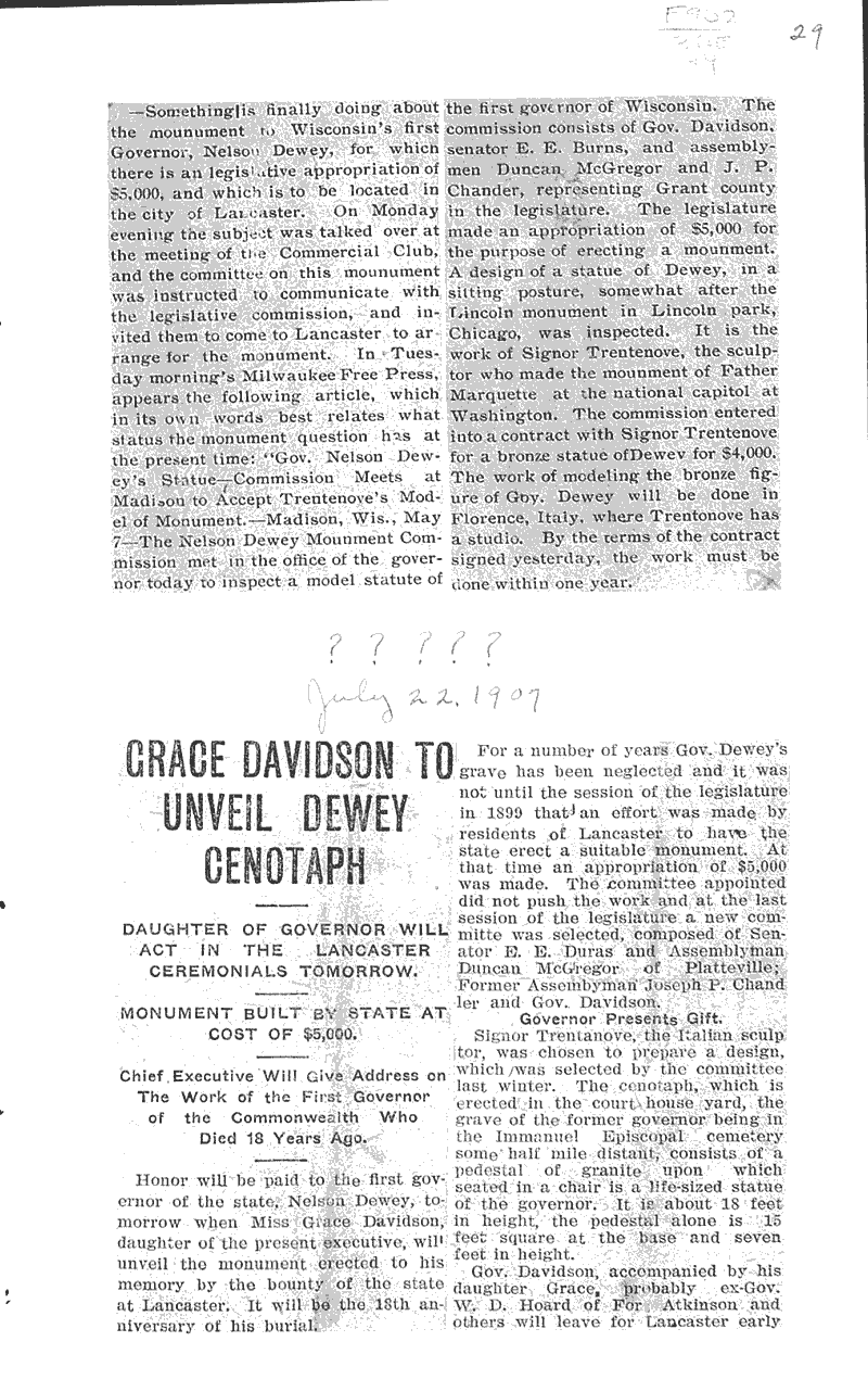  Topics: Government and Politics Date: 1907-07-22