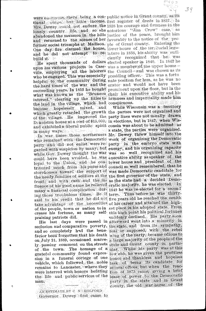  Source: Grant County Herald Topics: Government and Politics Date: 1907-07-24
