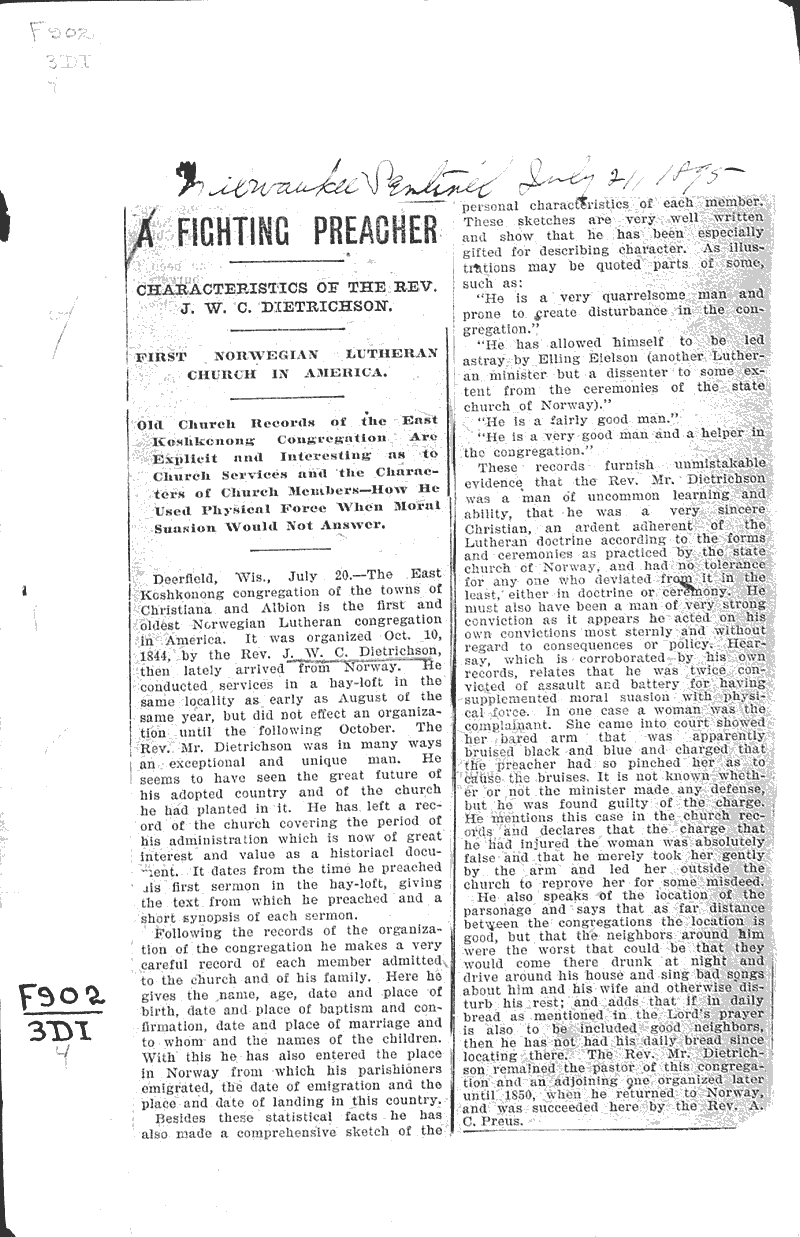  Source: Milwaukee Sentinel Date: 1895-07-21