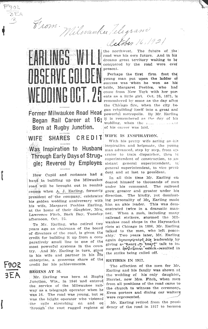  Source: Milwaukee Telegram Date: 1921-10-16