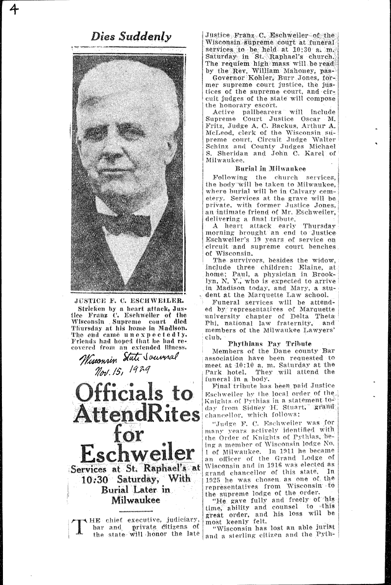  Source: Wisconsin State Journal Date: 1929-11-14