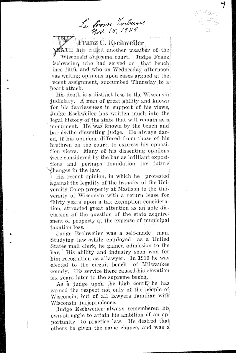  Source: Wisconsin State Journal Date: 1929-11-14
