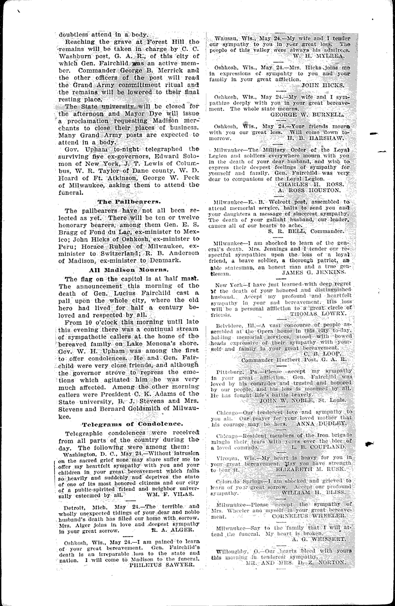  Source: Wisconsin State Journal Topics: Government and Politics Date: 1896-05-25