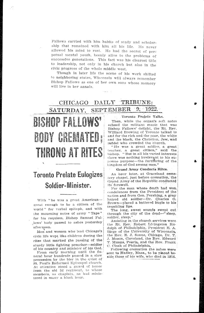  Source: Wisconsin State Journal Date: 1922-09-05