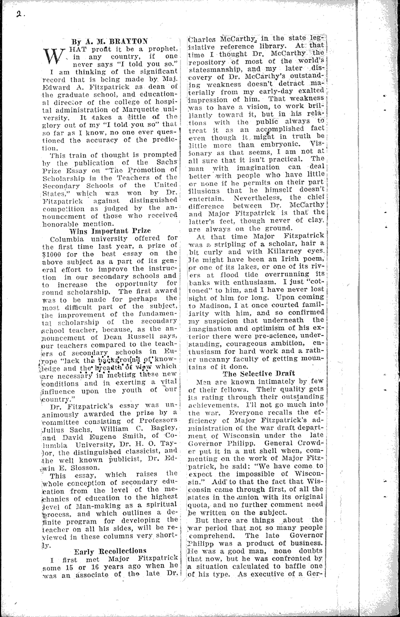  Source: Wisconsin State Journal Date: 1926-12-20