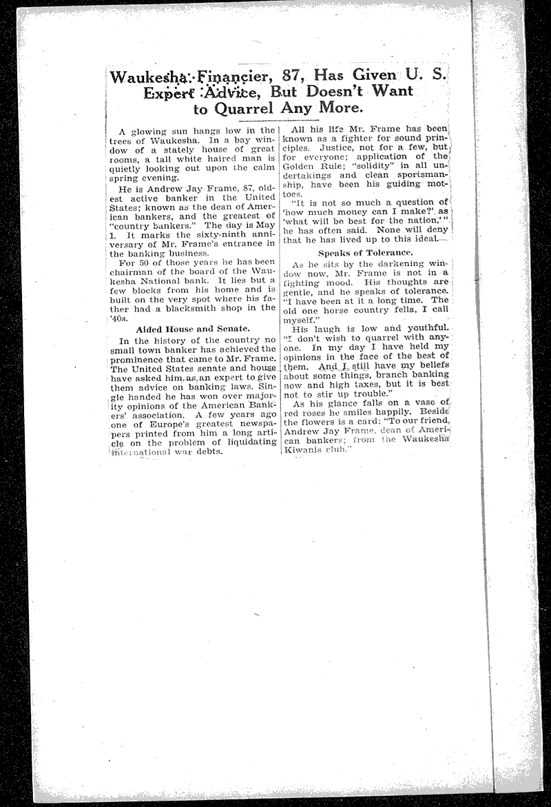  Source: Milwaukee Sentinel Date: 1931-05-03