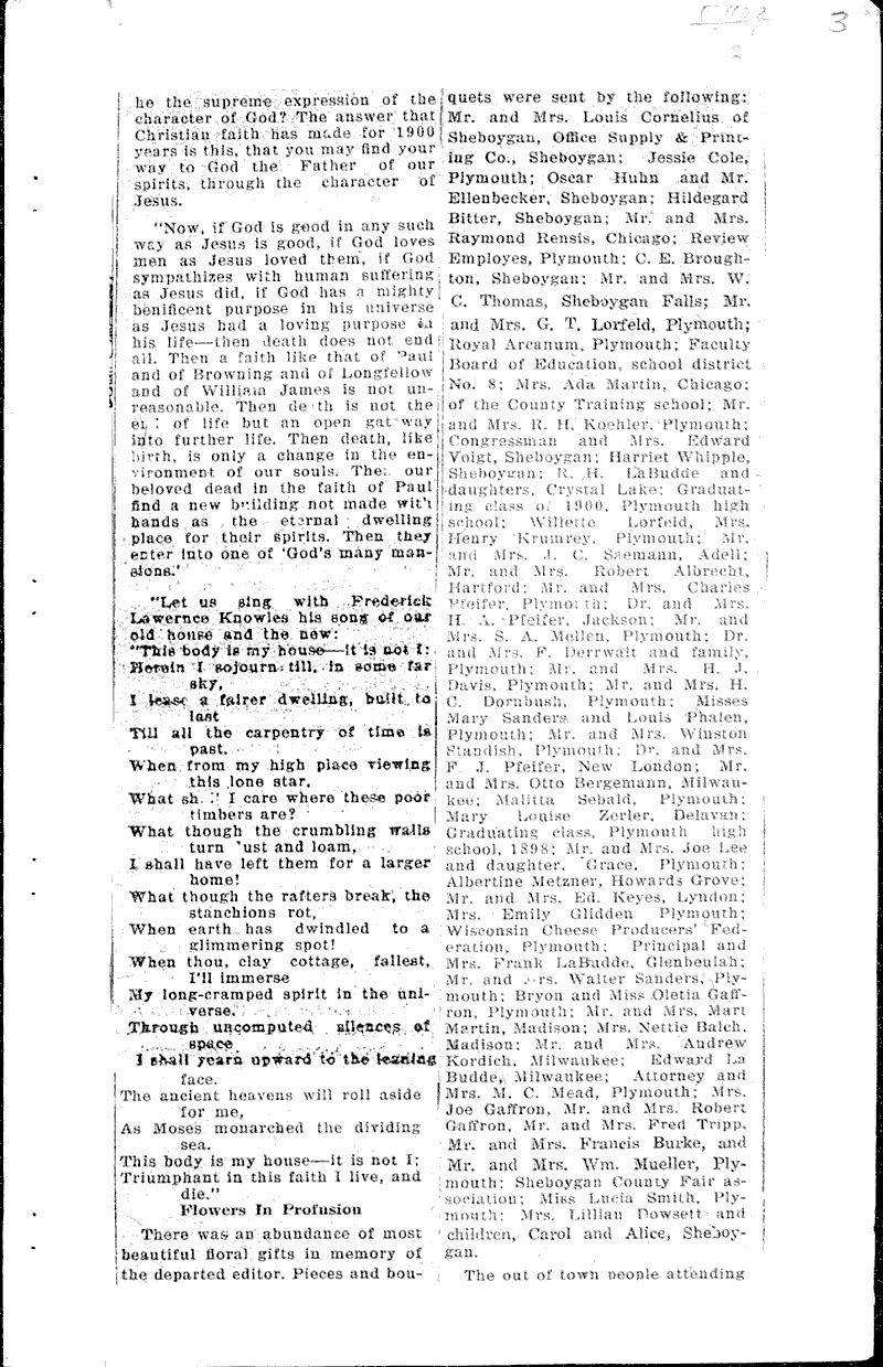  Source: Plymouth Review Date: 1923-04-18