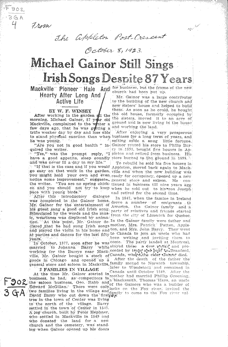  Source: Appleton Post-Crescent Topics: Art and Music Date: 1923-10-08