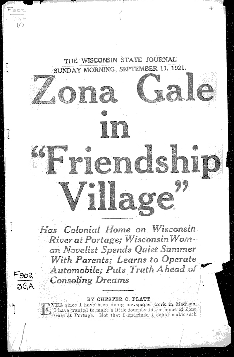  Source: Wisconsin State Journal Topics: Art and Music Date: 1921-09-11