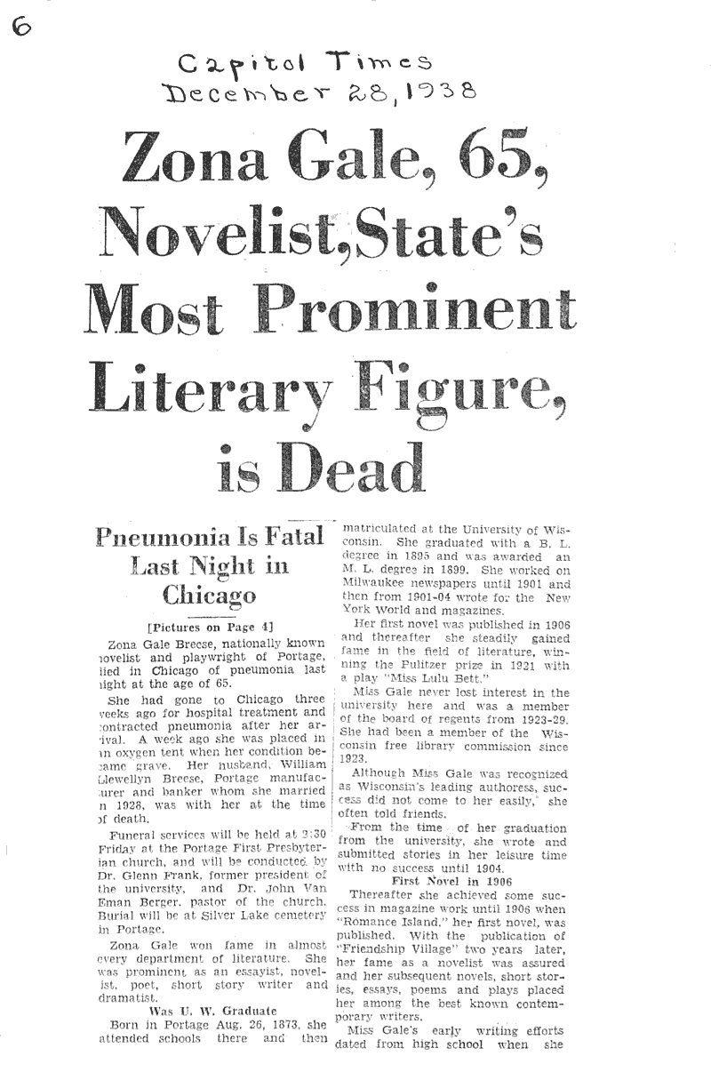  Source: Capital Times Topics: Art and Music Date: 1929-12-08